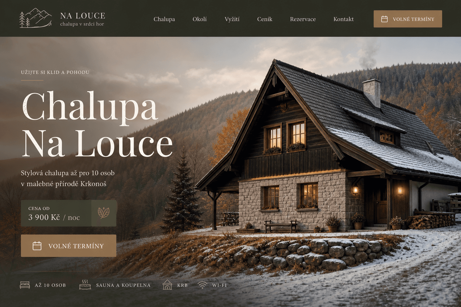Ukázka homepage — Chalupa: Chalupa Na Louce