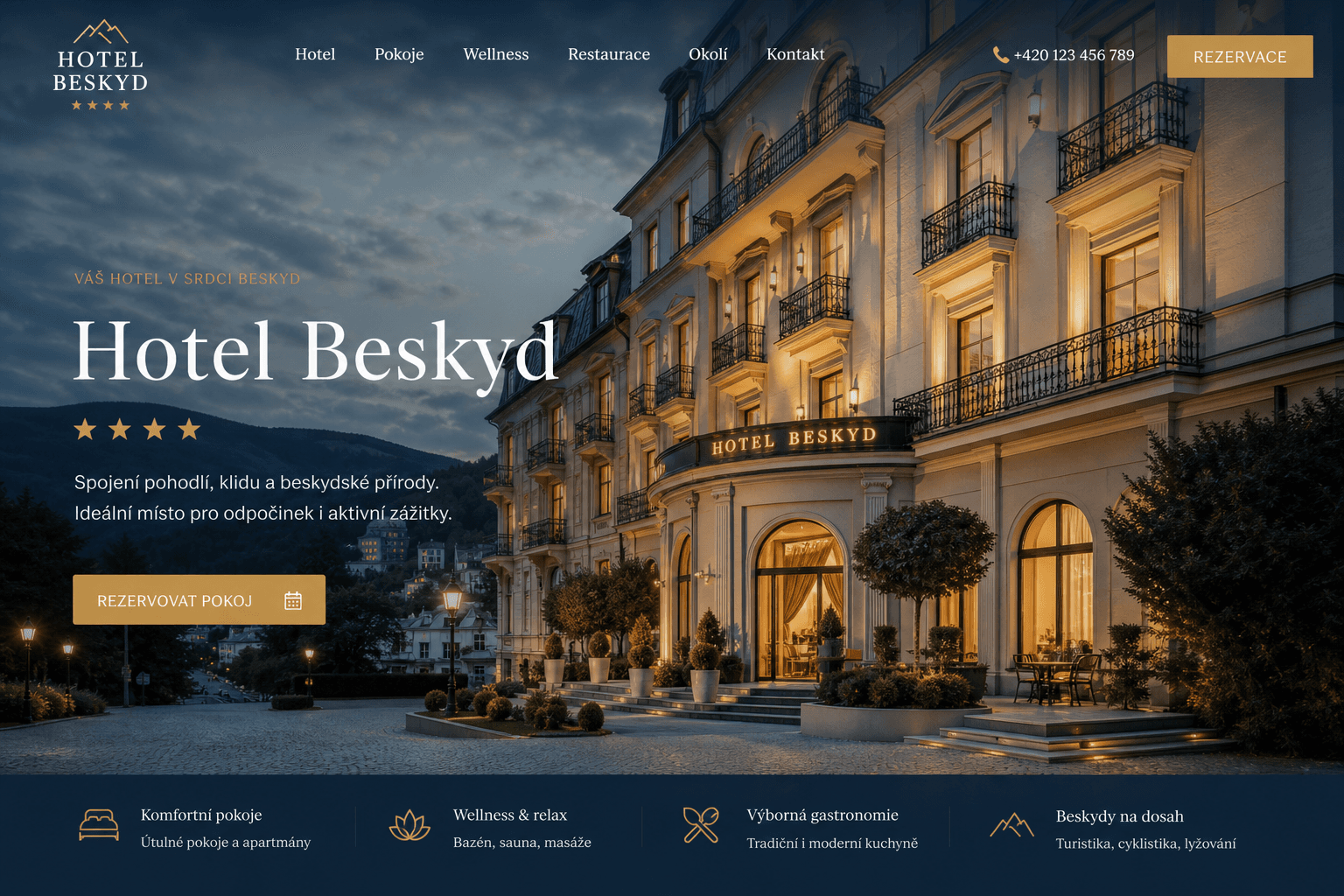 Ukázka homepage — Hotel: Hotel Beskyd